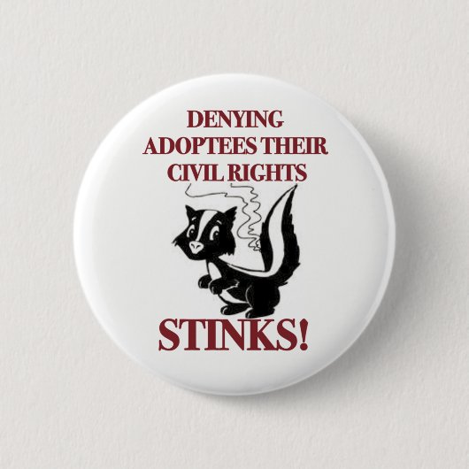 Leugnung der zivilen Rechte Button (Vorderseite)