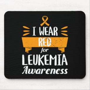 Leukämie-Aufklärungsmonat Ich trage roten Blutkreb Mousepad