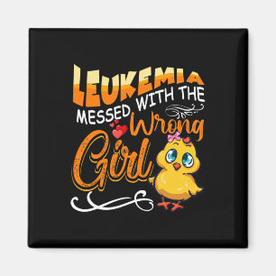 Leukämie aus den falschen Girl Chick Awarenes Magnet