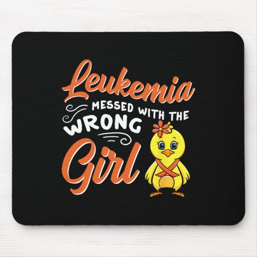 Leukämie aus den falschen Girl Chick Awarenes Mousepad (Vorne)