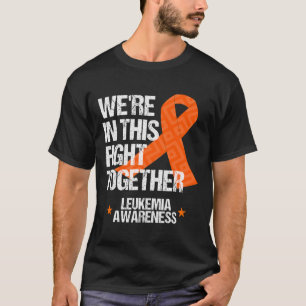 Leukämie Awareness Family Fight Orange Ribbon Gif T-Shirt