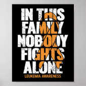 Leukämie Awareness Family Unterstützung Leukemia A Poster (Vorne)