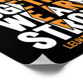 Leukämie Awareness Family Unterstützung Leukemia A Poster (Ecke)