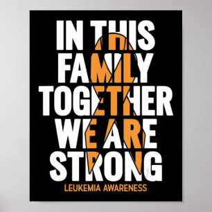 Leukämie Awareness Family Unterstützung Leukemia A Poster