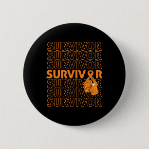 Leukämie Awarvivor Orange Ribbon Boxing G Button