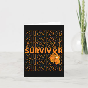 Leukämie Awarvivor Orange Ribbon Boxing G Karte