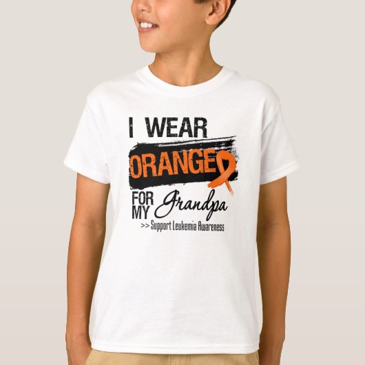 Leukämie-Band für meinen Großvater T-Shirt (Vorderseite)