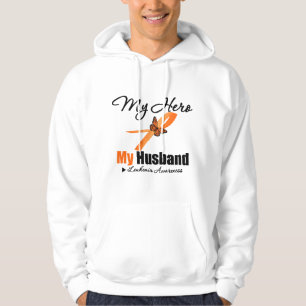 Leukämie-Band mein HELD mein Ehemann Hoodie