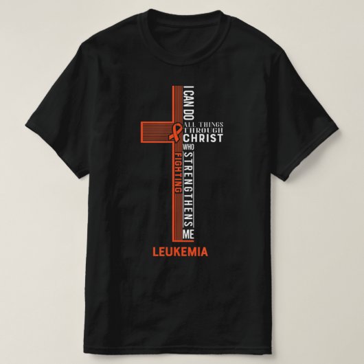 Leukämie Bekämpfung der Krebserkrankung 7 T-Shirt (Design vorne)