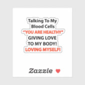 Leukämie Bewusstsein Aufkleber (Blatt)