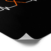 Leukämie Bewusstsein Blutes Krebs Orangen Bandonhö Poster (Ecke)