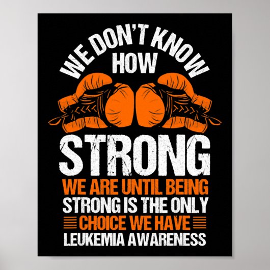 Leukämie Bewusstsein Blutes Krebs Poster (Vorne)