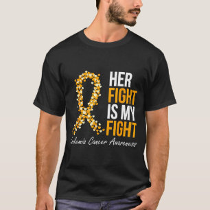 Leukämie-Bewusstsein Blutkrebs orange Schleife T-Shirt