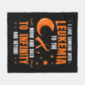 Leukämie Bewusstsein Blutzellen Knochenmark Gesche Fleecedecke (Vorderseite (Horizontal))