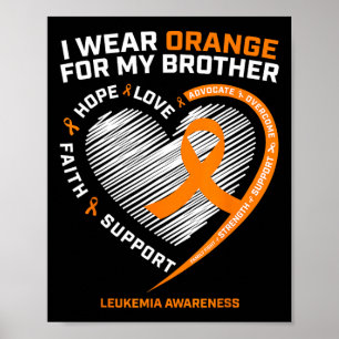 Leukämie Bewusstsein Bruder gibt Kinder Leukämie A Poster