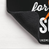 Leukämie Bewusstsein, dass ich Orange Ribbon für m Mousepad (Ecke)