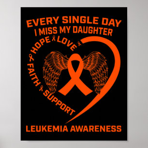 Leukämie-Bewusstsein des Herzens der Ribbon im Ged Poster