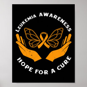 Leukämie Bewusstsein für eine Heilung des Blutkreb Poster