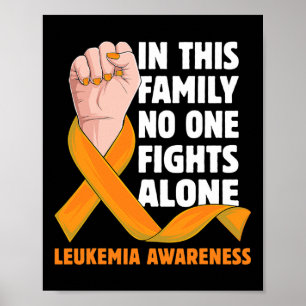 Leukämie Bewusstsein für Leukämie vorhanden Poster