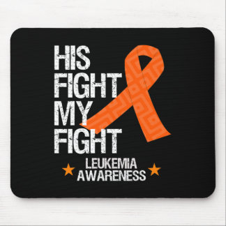 Leukämie Bewusstsein für seinen Kampf Orangen Band Mousepad
