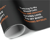 Leukämie Bewusstsein Geschenkpapier (Rolleneckpunkt)