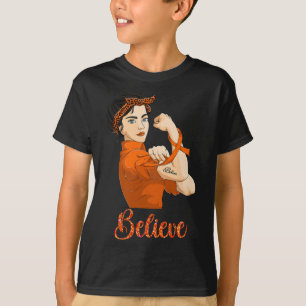 Leukämie Bewusstsein glauben T-Shirt