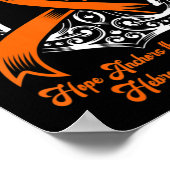 Leukämie Bewusstsein Hoffnung Anker des Souls Hebr Poster (Ecke)