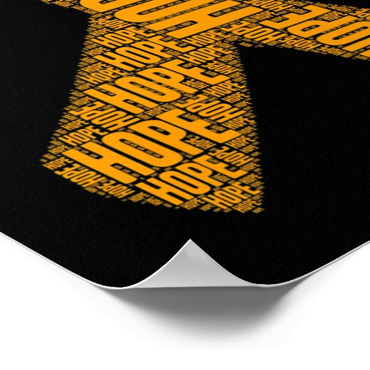 Leukämie Bewusstsein Hoffnung Leukämie Bewusstsein Poster (Ecke)