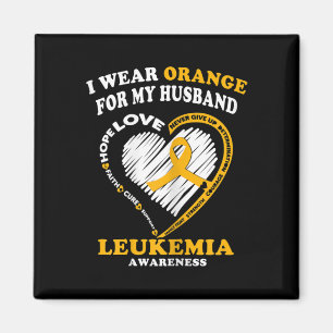 Leukämie Bewusstsein - Ich trage Orange für mein E Magnet