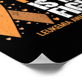 Leukämie Bewusstsein Ihr Kampf ist Leukämie Poster (Ecke)