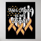 Leukämie Bewusstsein Ihr Kampf ist mein Kampf Poster (Vorne)