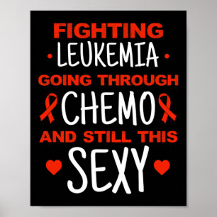 Leukämie Bewusstsein Krebs Krieger kämpfen Leukemi Poster