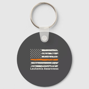 Leukämie-Bewusstsein lustig Amerika USA-Flagge Tea Schlüsselanhänger