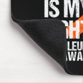 Leukämie Bewusstsein Mama Kampf Orangen Band Gesch Mousepad (Ecke)