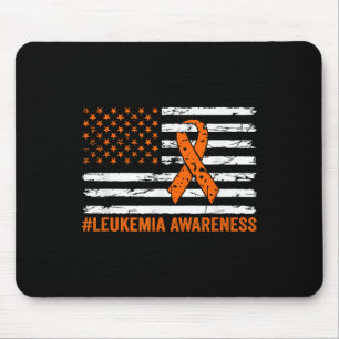 Leukämie Bewusstsein Monat Orange Ribbon USA Mousepad