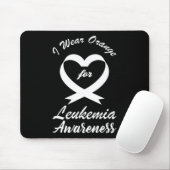 Leukämie Bewusstsein Monat Orange Ribbon Warrior F Mousepad (Mit Mouse)