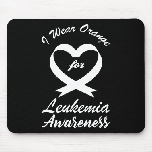 Leukämie Bewusstsein Monat Orange Ribbon Warrior F Mousepad (Vorne)