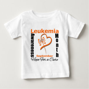 Leukämie Bewusstsein Monat Schmetterlingsherz Baby T-shirt