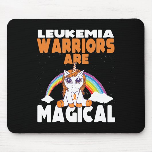 Leukämie Bewusstsein Niedlich Magisches Einhorn Bl Mousepad (Vorne)