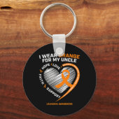 Leukämie Bewusstsein Onkel Männer Frauen Kinder Le Schlüsselanhänger (Vorderseite)