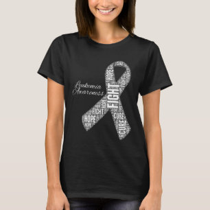 Leukämie Bewusstsein Orange Ribbon Fight Hope Cure T-Shirt