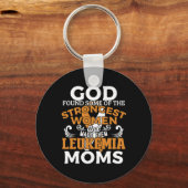 Leukämie Bewusstsein Orange Ribbon Schlüsselanhänger (Vorderseite)