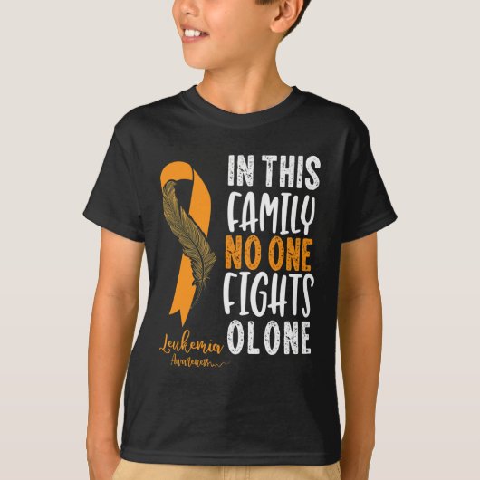 Leukämie Bewusstsein Orangen-Ribbon-Krebs-Survivor T-Shirt (Vorderseite)