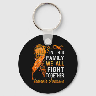 Leukämie Bewusstsein Orangenband in dieser Familie Schlüsselanhänger