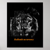 Leukämie Bewusstsein Poster (Vorne)