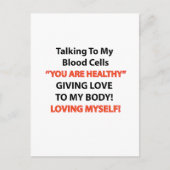 Leukämie Bewusstsein Postkarte (Vorderseite)