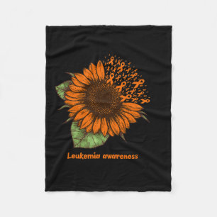 Leukämie Bewusstsein Sonnenblumen Geschenk Warrior Fleecedecke