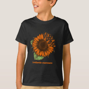 Leukämie Bewusstsein Sonnenblumen Geschenk Warrior T-Shirt