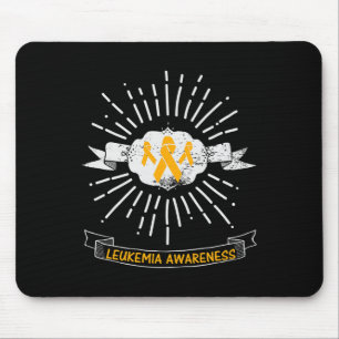Leukämie Bewusstsein tragen Orangenband Grafik Mousepad