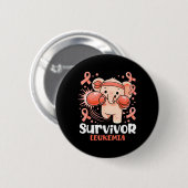 Leukämie-Bewusstsein Überlebender Elefant Süßes Bo Button (Vorne & Hinten)